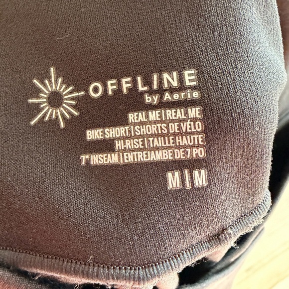 Offline by Aerie Real Me Bike Shorts 7” Inseam- Medium - Picture 3 of 3